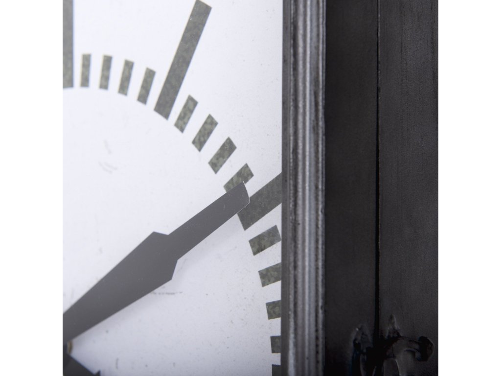 Rectangular Large Industrial Wall Clock - image 6