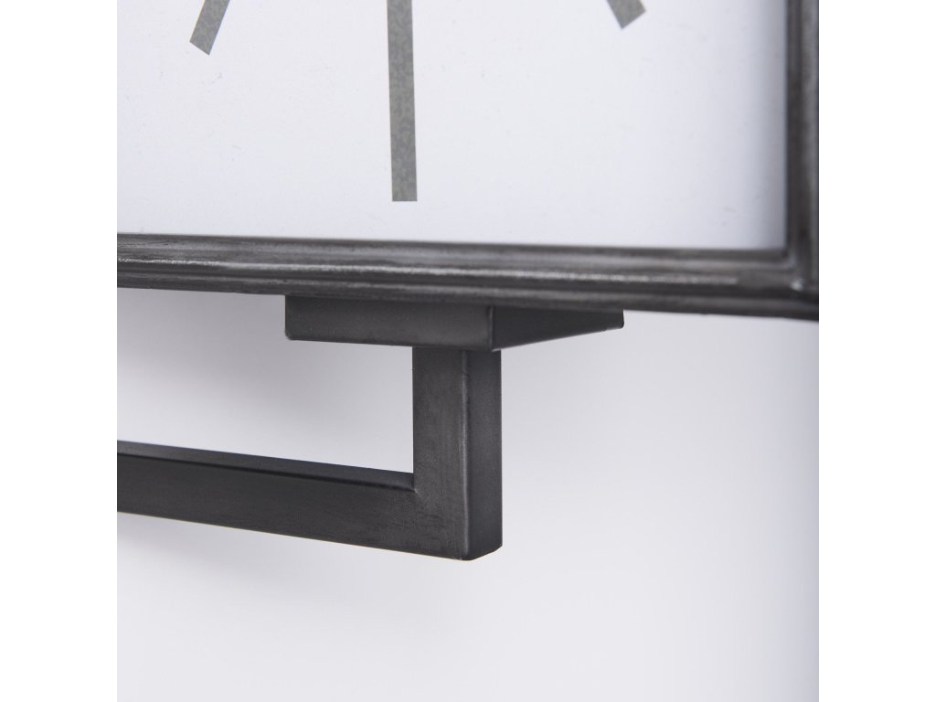 Rectangular Large Industrial Wall Clock - image 9
