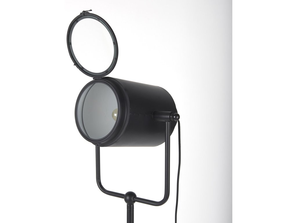 22L x 22W x 61H Black and White Metal Adjustable Cinema-Style Floor Lamp - image 7