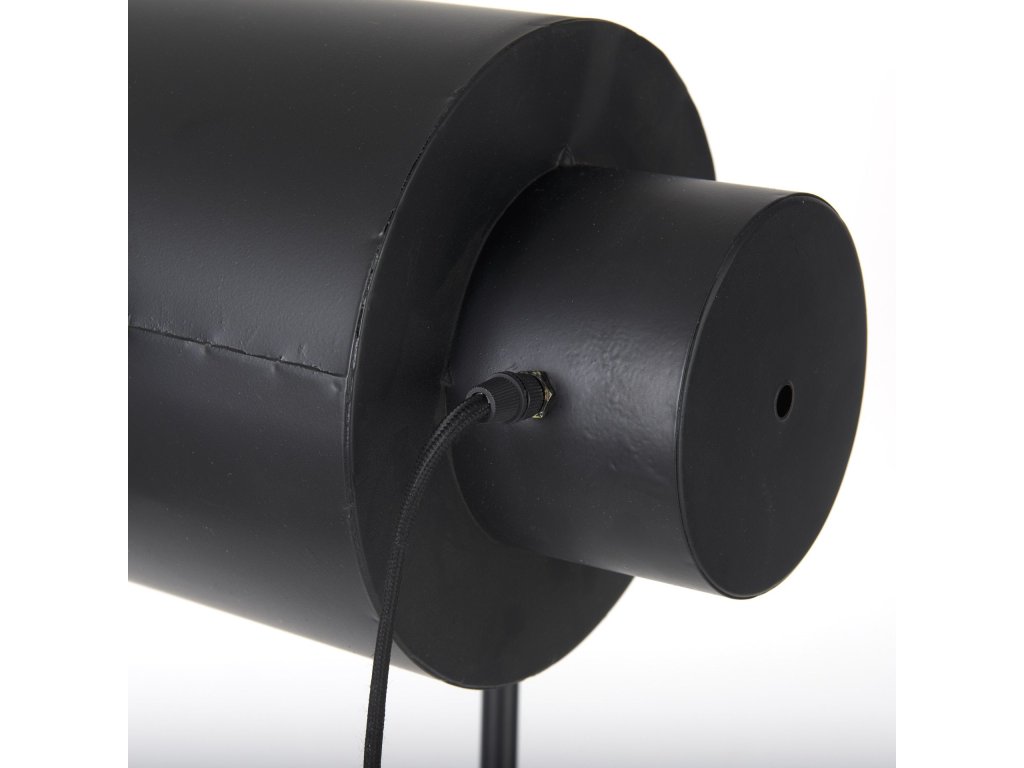 22L x 22W x 61H Black and White Metal Adjustable Cinema-Style Floor Lamp - image 9