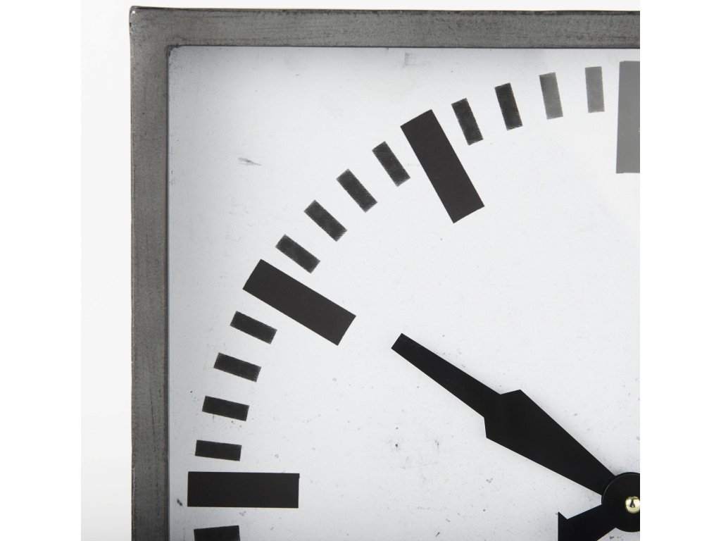Gray Metal Square Table Clock - image 5