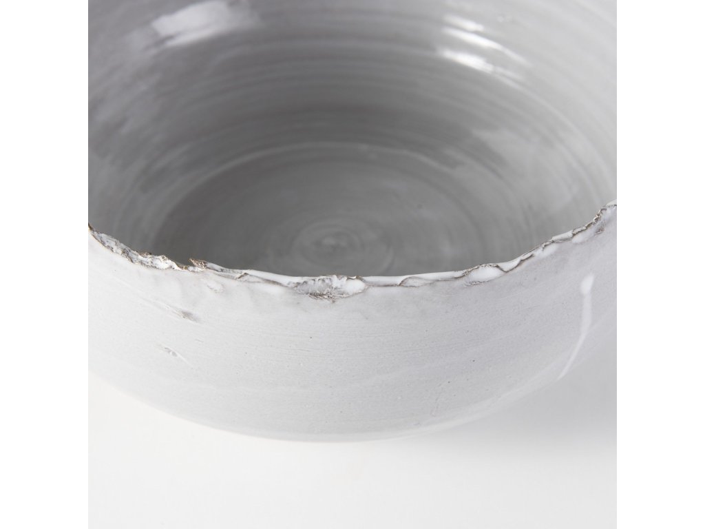 13L x 13W White Ceramic Large Decorative Bowl - image 9