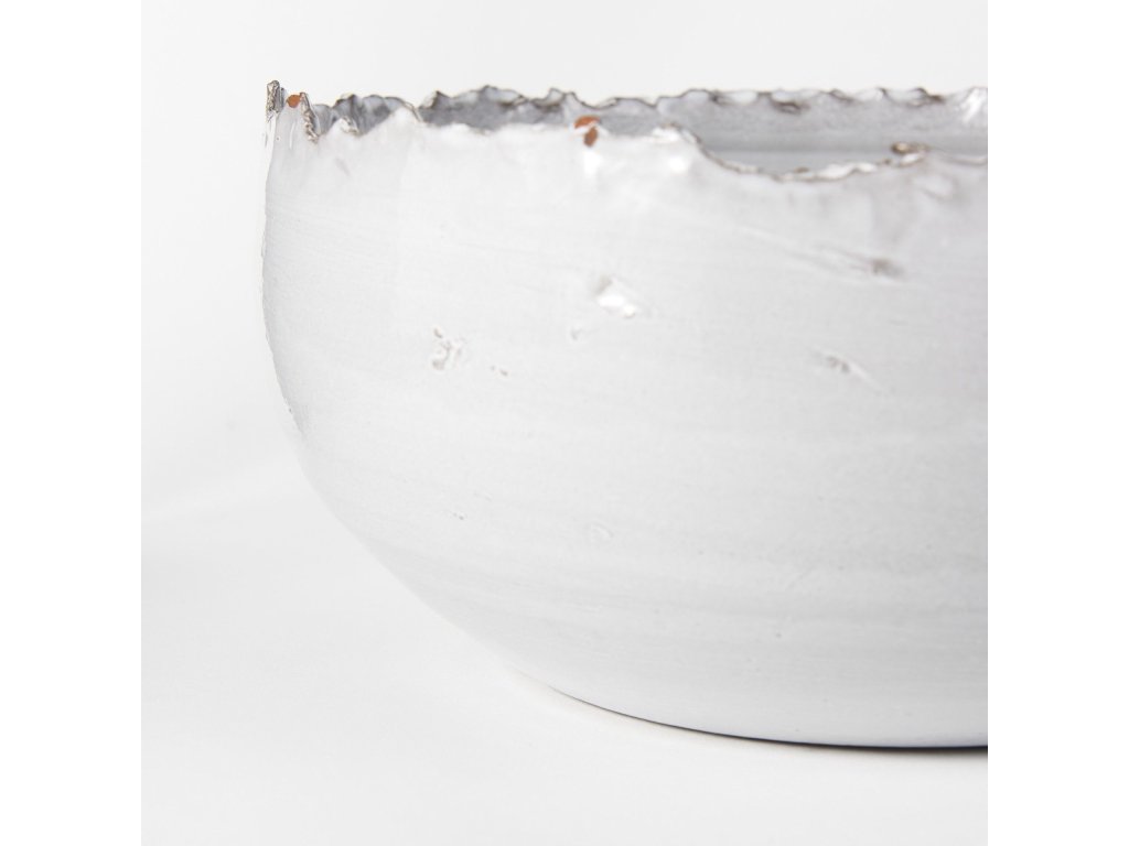 13L x 13W White Ceramic Large Decorative Bowl - image 11