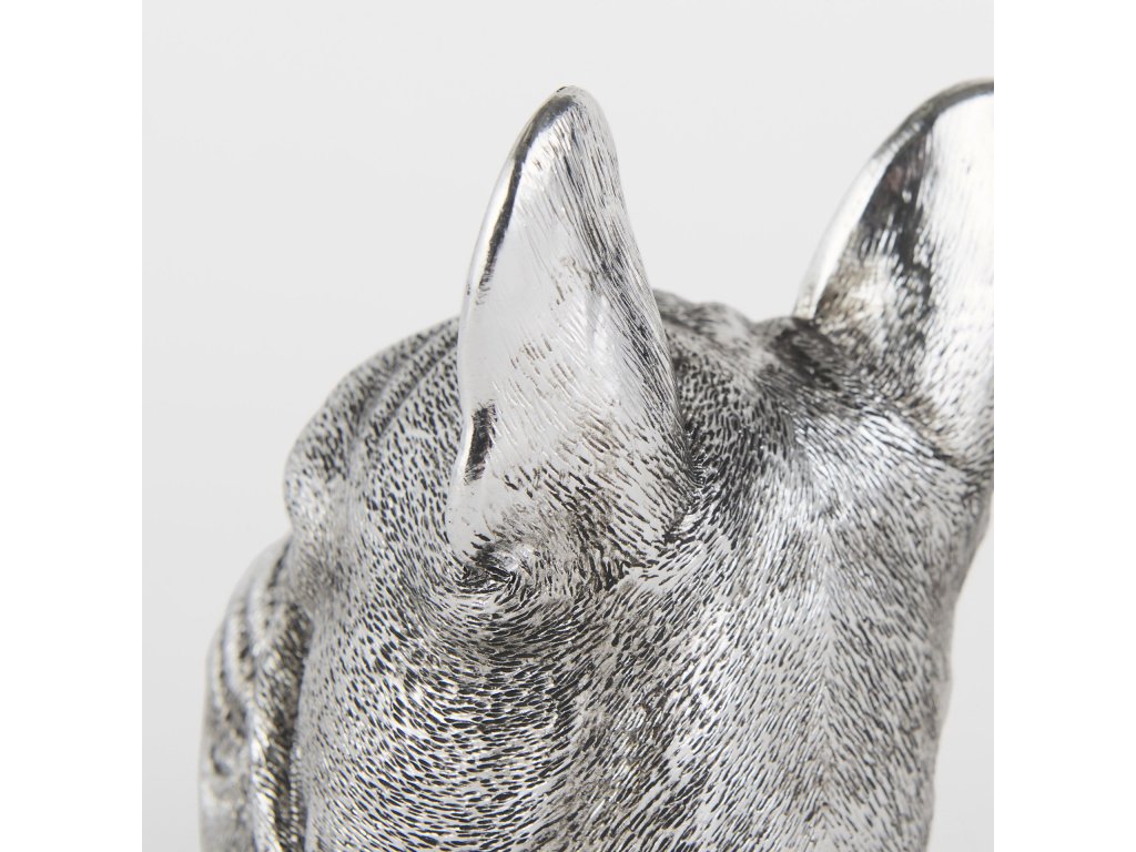 (Set of 2) 5L x 5W Silver American Bulldog Bookends - image 9