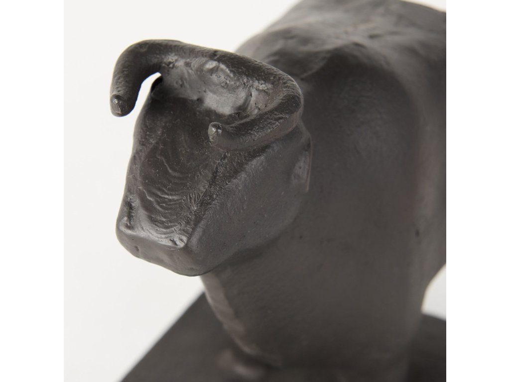 III (Set of 2) 9L x 4W Black Cast Aluminum Bull Bookends - image 6
