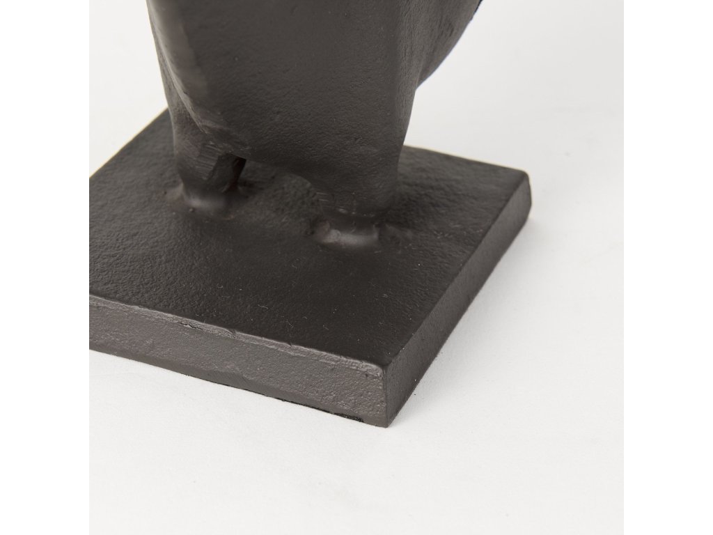 III (Set of 2) 9L x 4W Black Cast Aluminum Bull Bookends - image 9