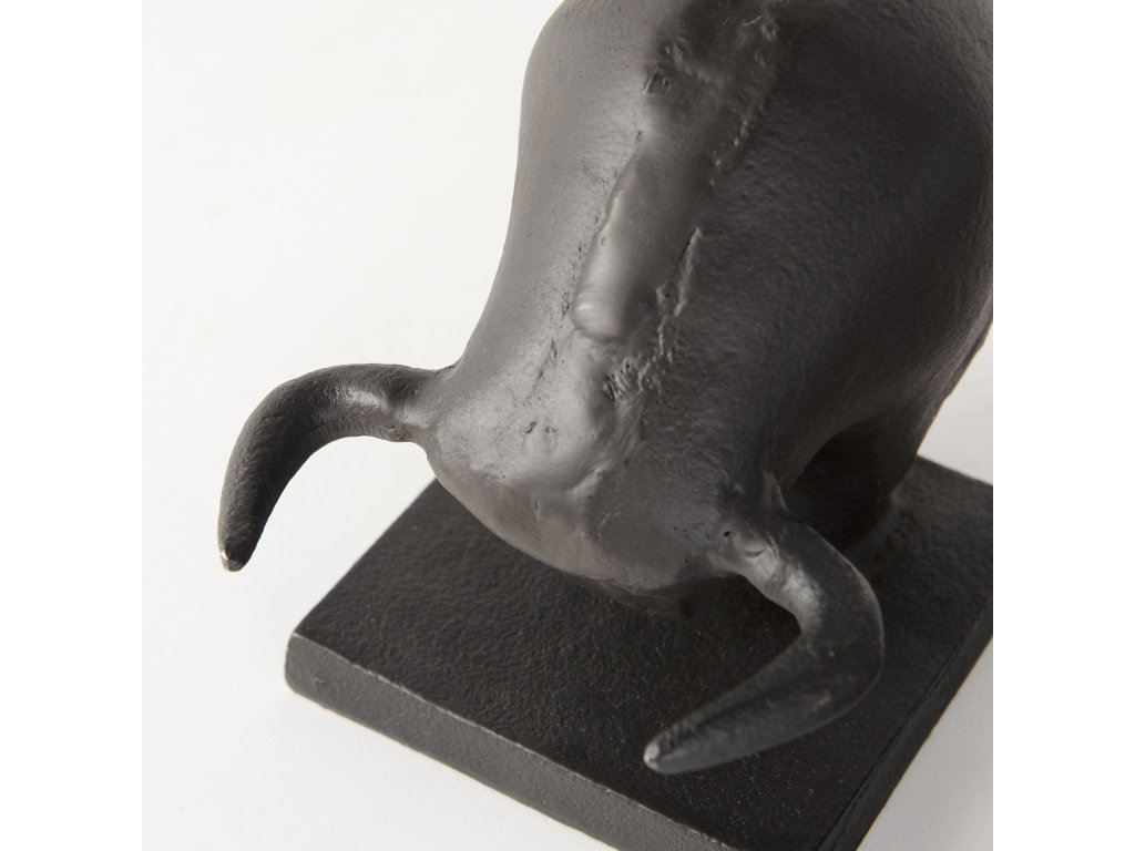 III (Set of 2) 10L x 5W Black Cast Aluminum Raging Bull Bookends - image 9