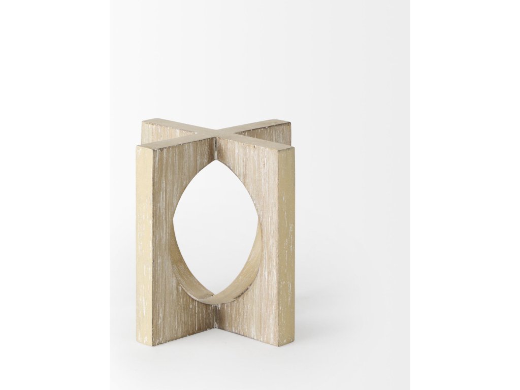 5.7L x 5.7W x 5.7H Light Brown Wood Small Decorative Object - image 2