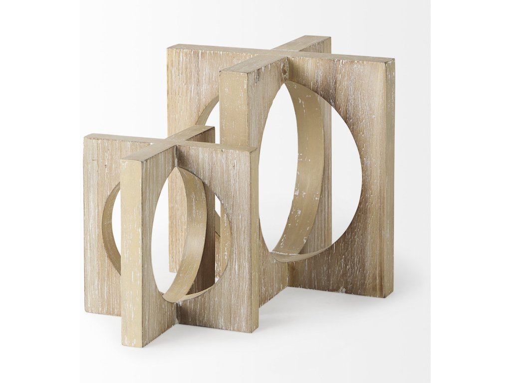 5.7L x 5.7W x 5.7H Light Brown Wood Small Decorative Object - image 4