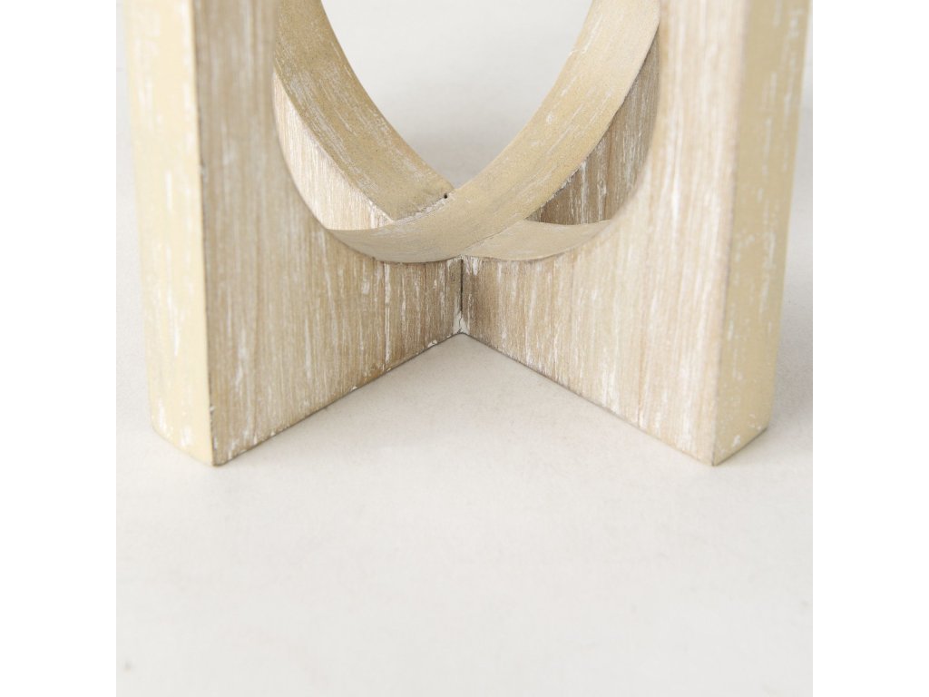 5.7L x 5.7W x 5.7H Light Brown Wood Small Decorative Object - image 8