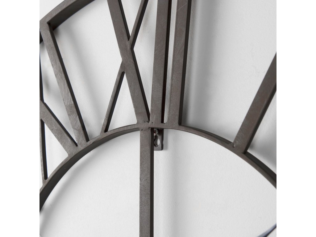 29.9L x 1.8W x 29.9H Black Iron Round Wall Clock - image 5