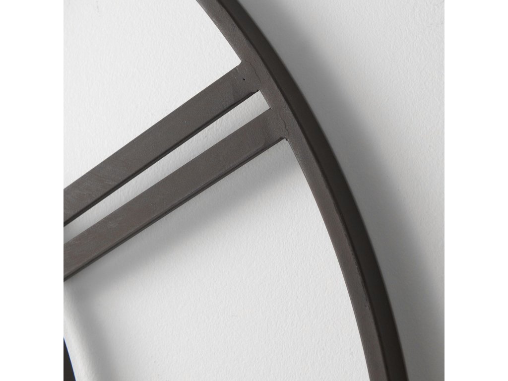 29.9L x 1.8W x 29.9H Black Iron Round Wall Clock - image 6