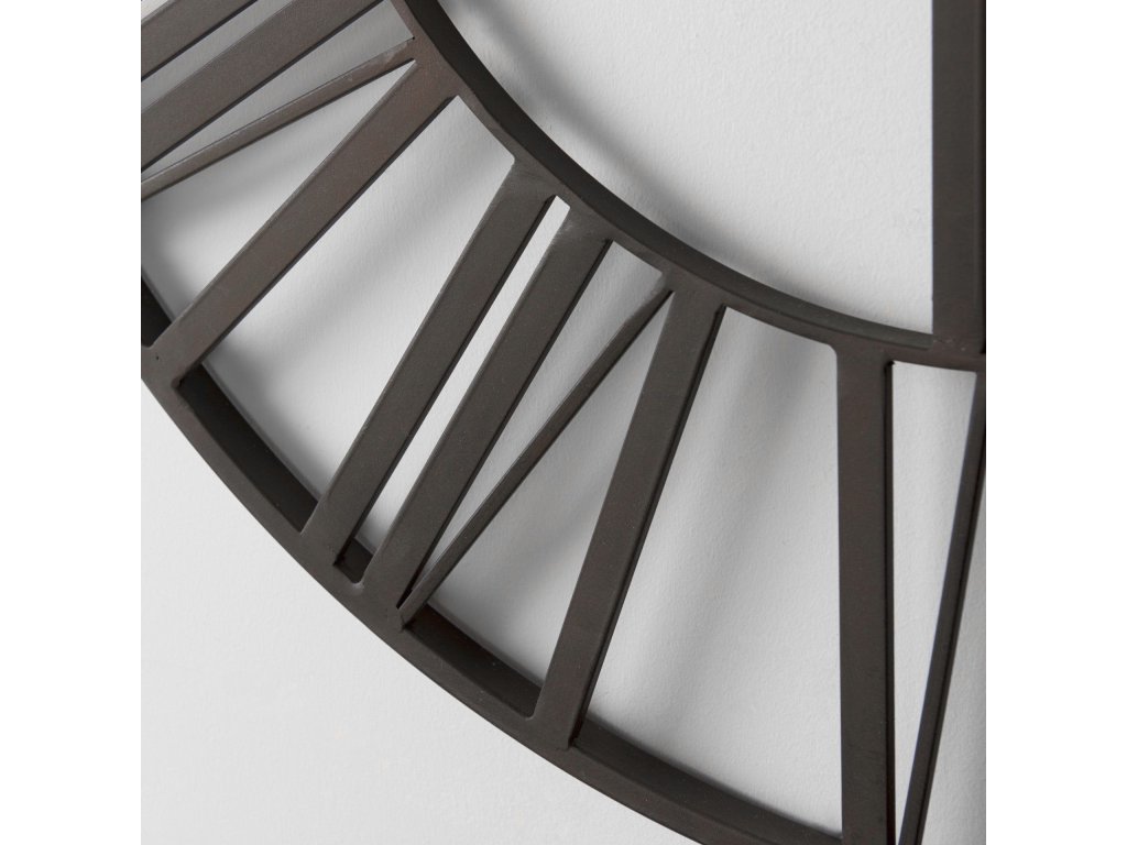 29.9L x 1.8W x 29.9H Black Iron Round Wall Clock - image 8