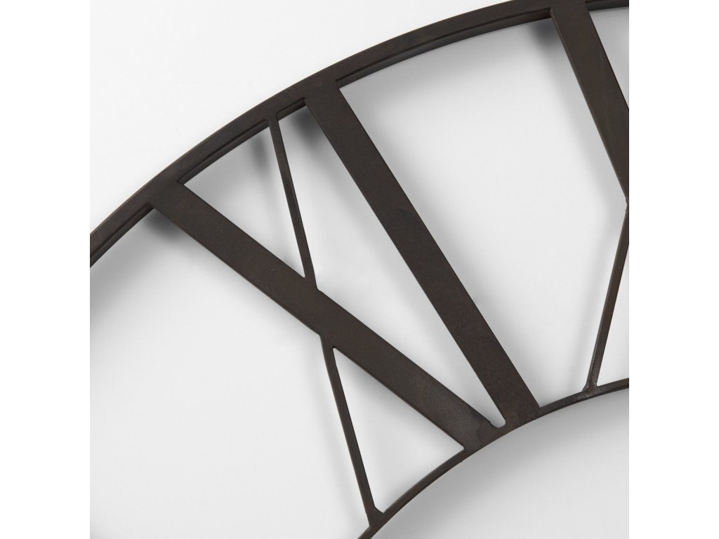 40.0L x 2.4W x 40.0H Black Iron Round Wall Clock - image 4
