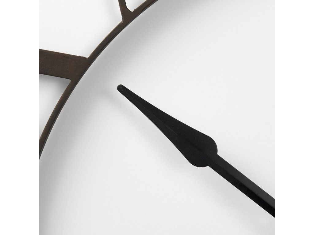 40.0L x 2.4W x 40.0H Black Iron Round Wall Clock - image 5