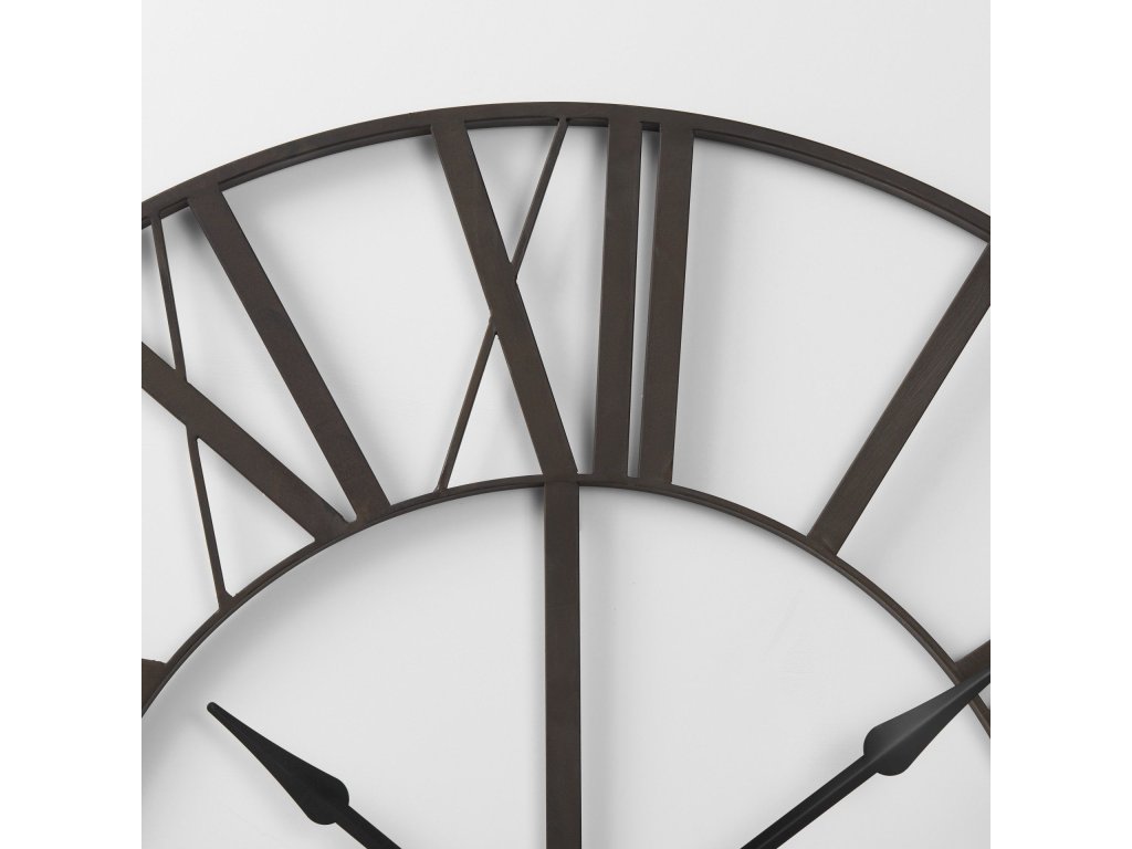 40.0L x 2.4W x 40.0H Black Iron Round Wall Clock - image 6