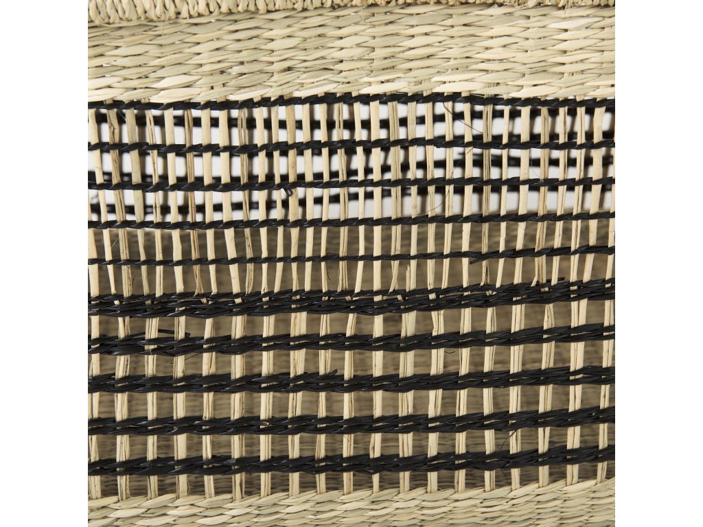 18.5L x 13.4W x 14.6H Set of 2 Light Brown Seagrass Rectangular Basket With Handles - image 5