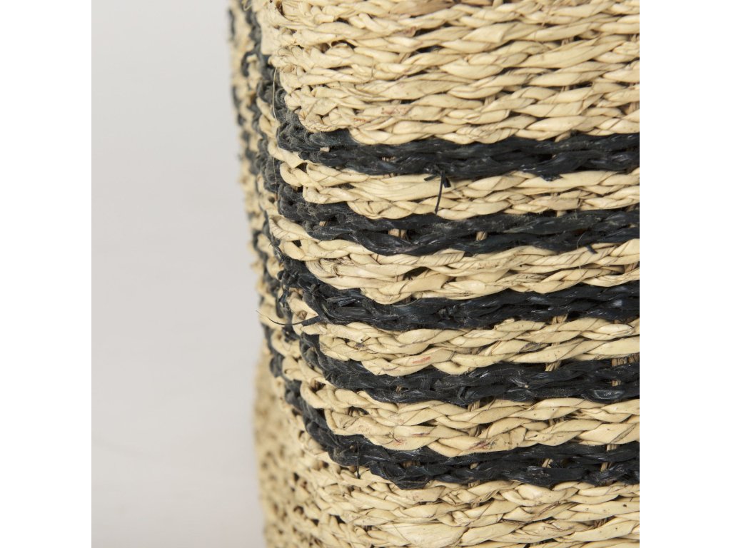 15.7L x 15.7W x 15.7H (Set of 3) Grey Twisted Seagrass Square Basket - image 4