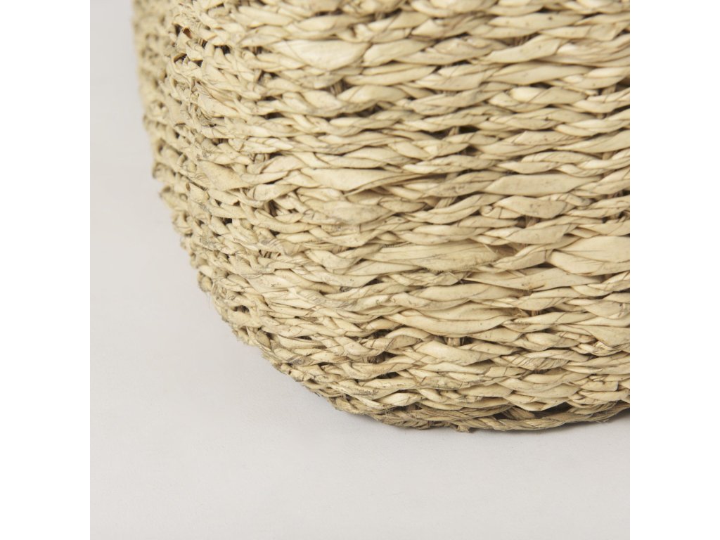 15.7L x 15.7W x 15.7H (Set of 3) Grey Twisted Seagrass Square Basket - image 7