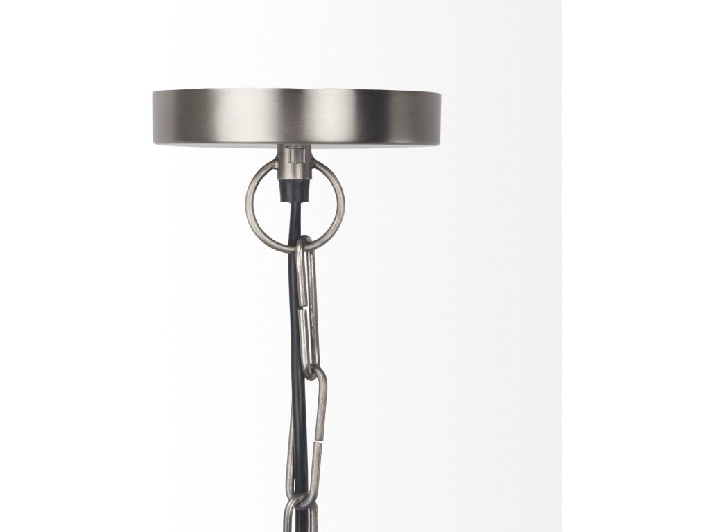 15.0L x 15.0W x 20.0H Antique Nickel Pendant Light - image 2