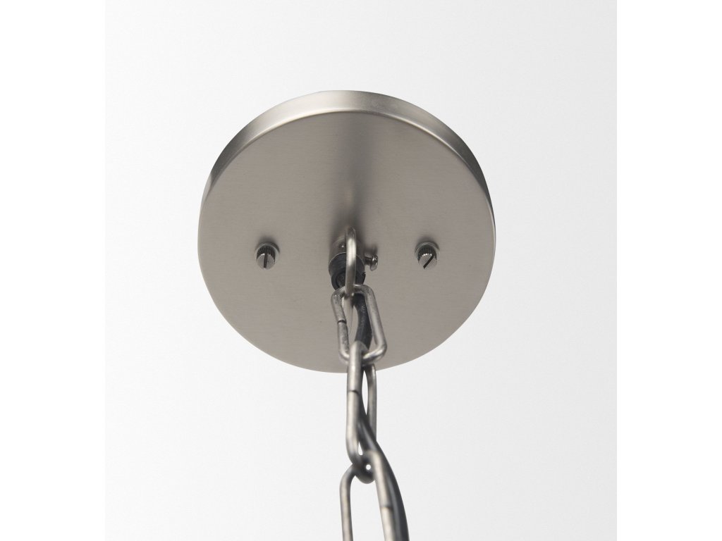 15.0L x 15.0W x 20.0H Antique Nickel Pendant Light - image 3