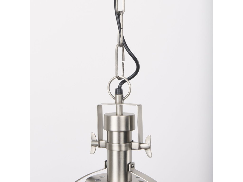 15.0L x 15.0W x 20.0H Antique Nickel Pendant Light - image 4