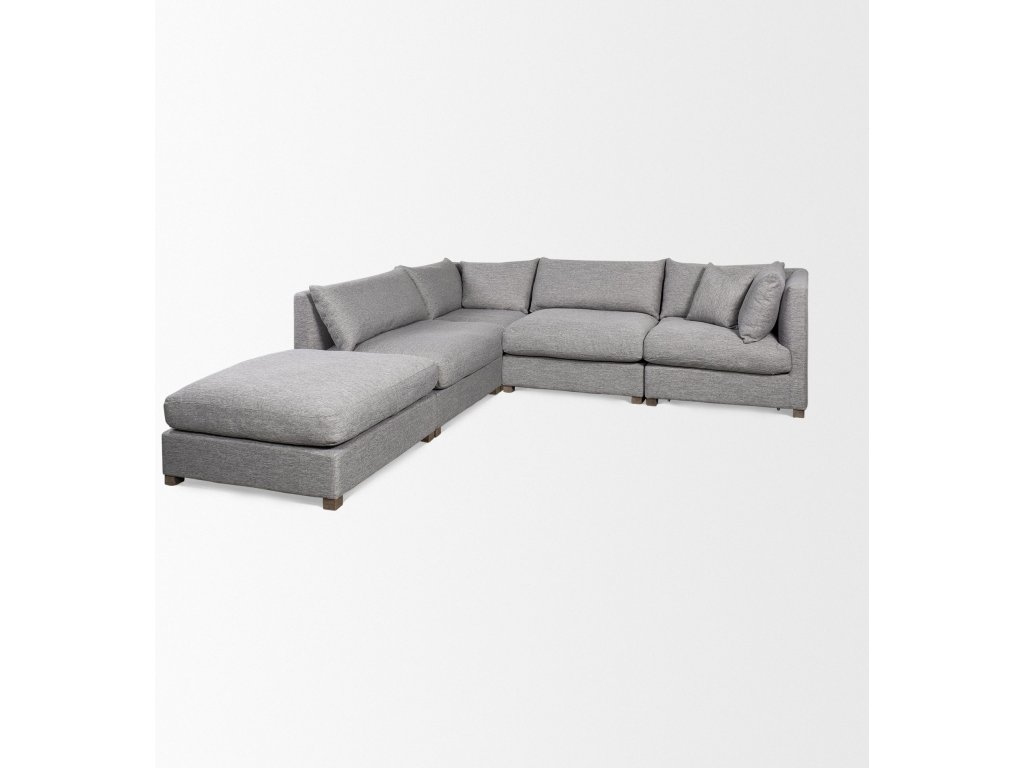 New Gray Arm Pillow Sectional Piece - image 7
