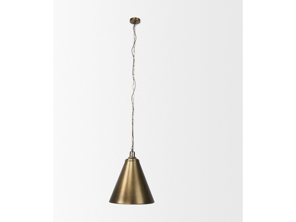 18.0L x 18.0W x 23.0H Gold w/Gold Accents Pendant Light - image 2
