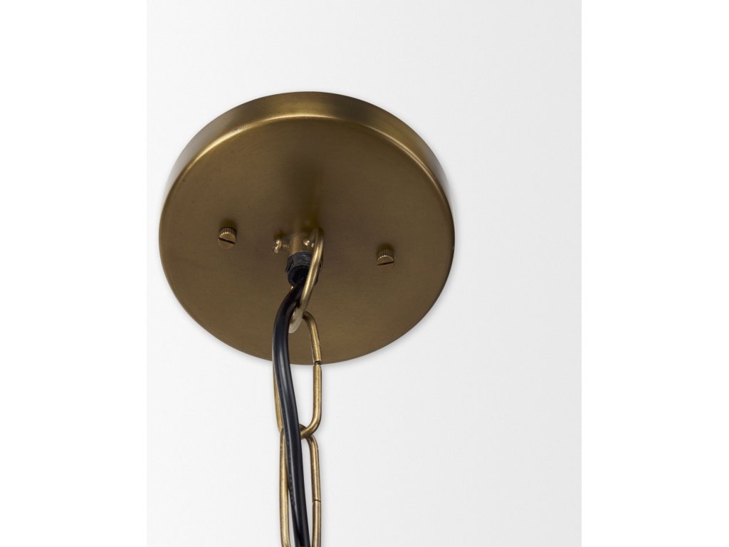 18.0L x 18.0W x 23.0H Gold w/Gold Accents Pendant Light - image 4