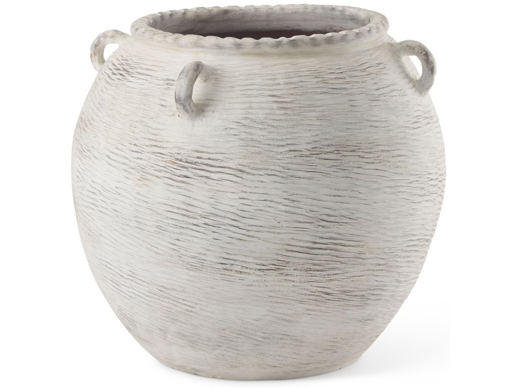 25.2L x 25.2W x 22.4H Cream Ceramic Floor Vase - main image