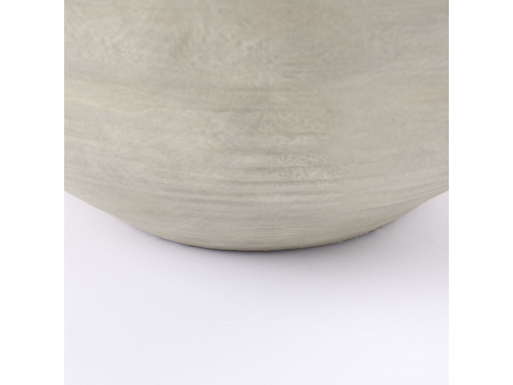 20.5L x 20.5W x 31.9H White and Dark Beige Color Blocked Ceramic Floor Vase - image 7