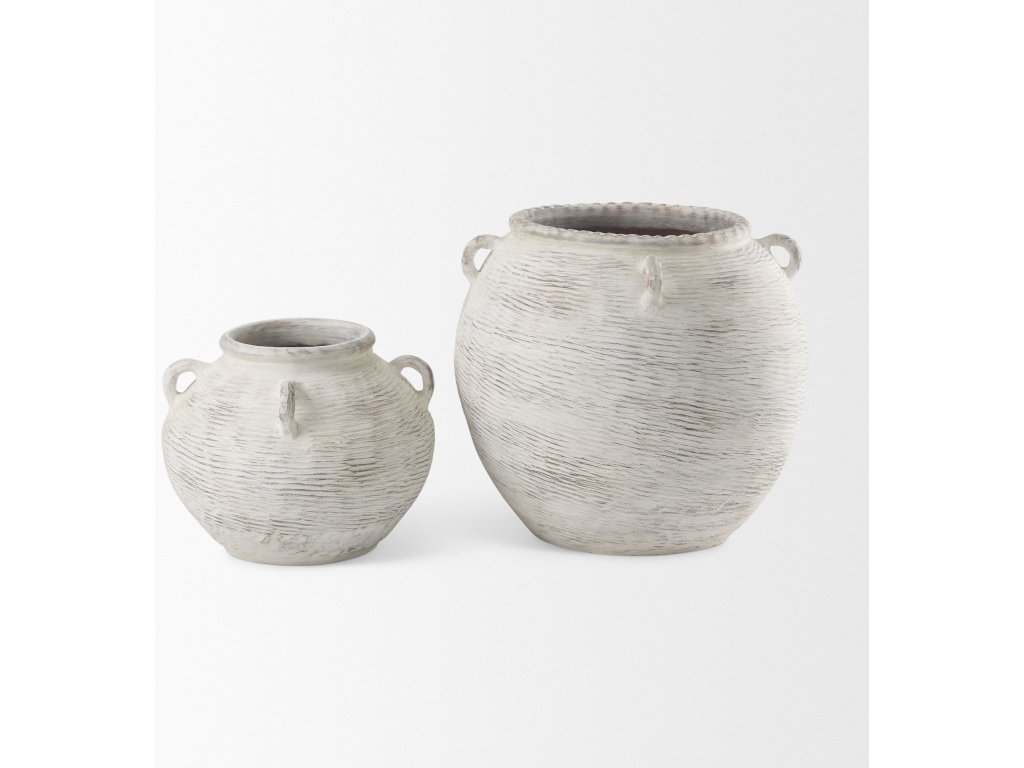 25.2L x 25.2W x 22.4H Cream Ceramic Floor Vase - image 9