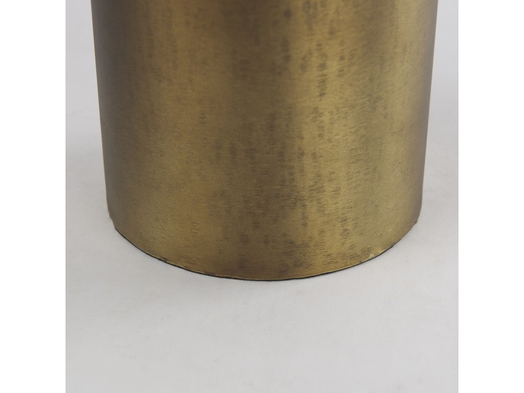 Small 14.0H Gold Iron Flower Jug Vase - image 11