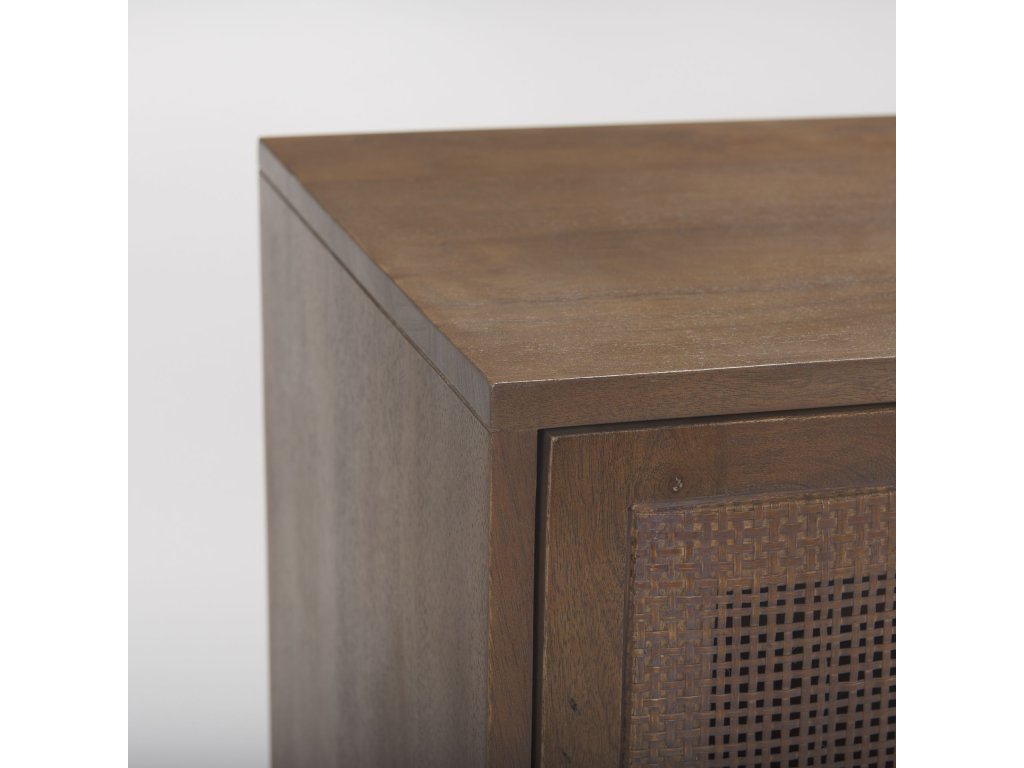 Medium Brown Solid Wood w/Cane Sideboard - image 7