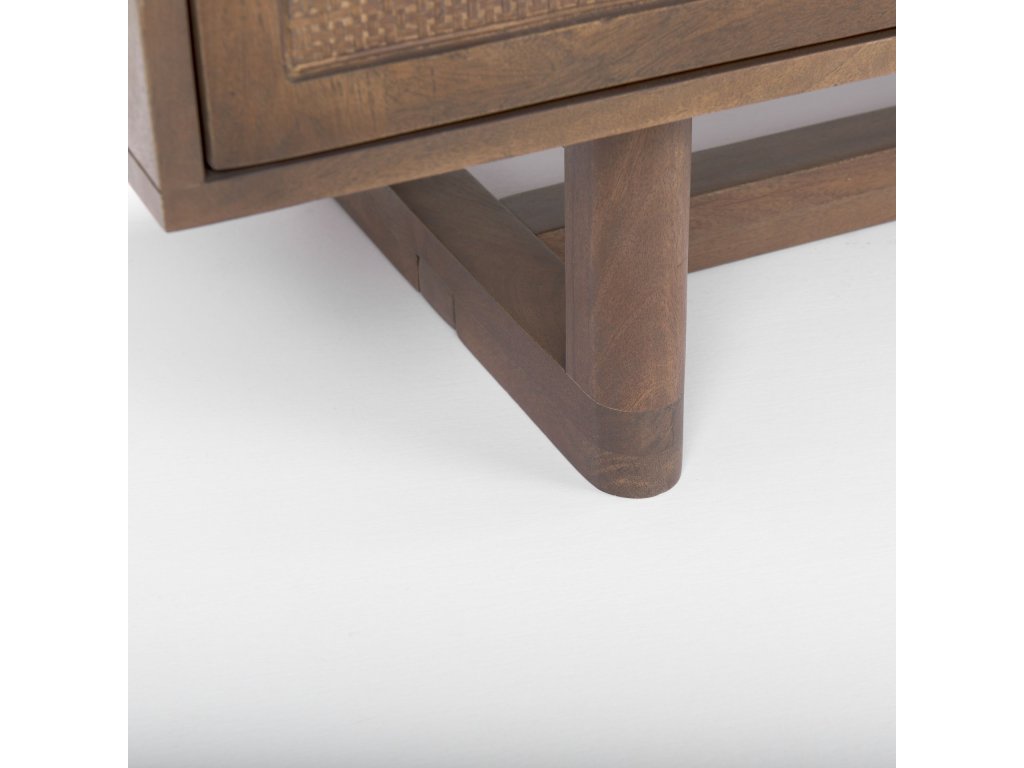 Medium Brown Solid Wood w/Cane Sideboard - image 10