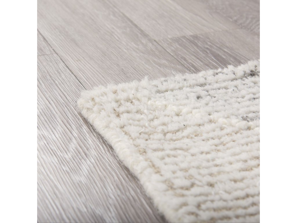 8X10 Neutral Geometric Patterned Wool Area Rug - image 4