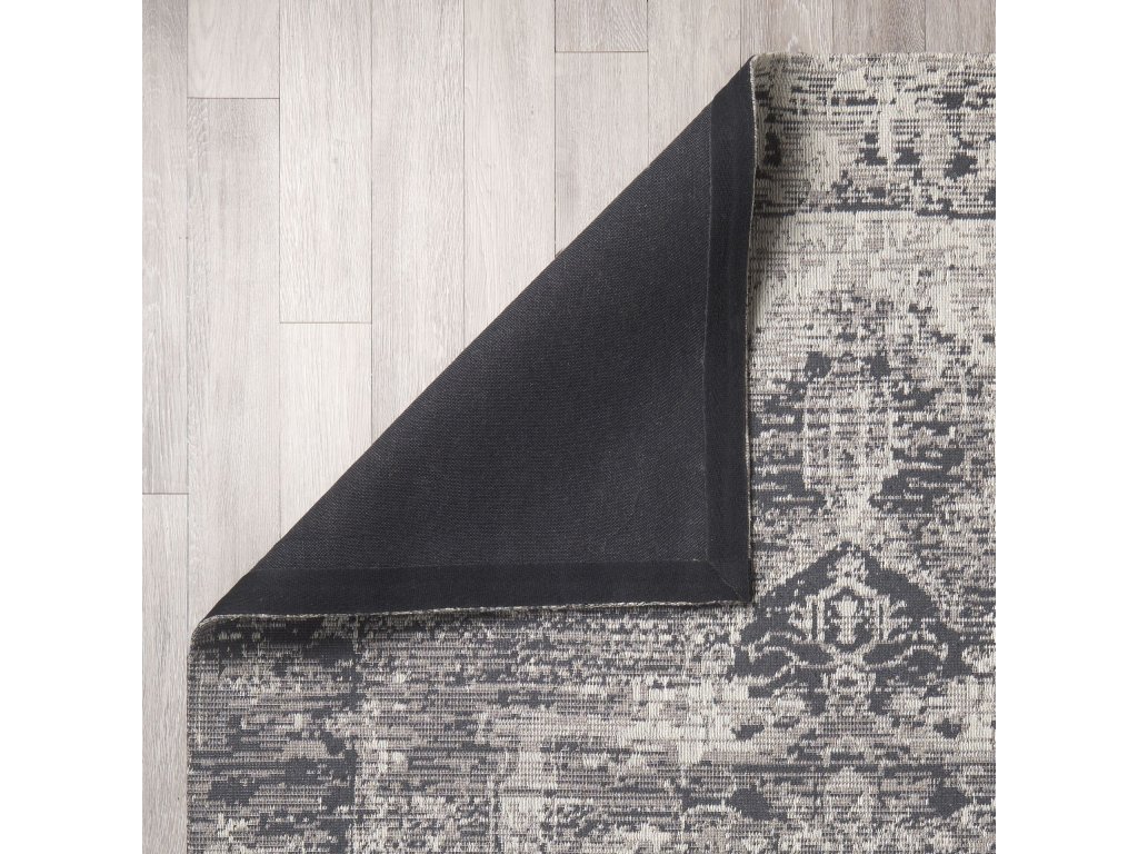 8 x 10 Gray Wool and Polyester Area Rug - image 3