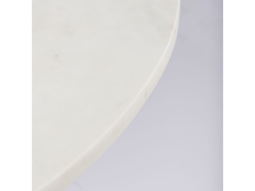 Marble Top Pedestal Base Round Coffee Table - image 4