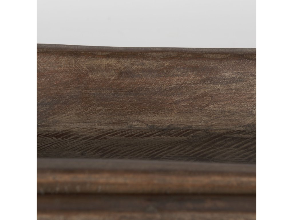 Set of 2 Extra Large Medium Brown Reclaimed Wood Trays - image 7