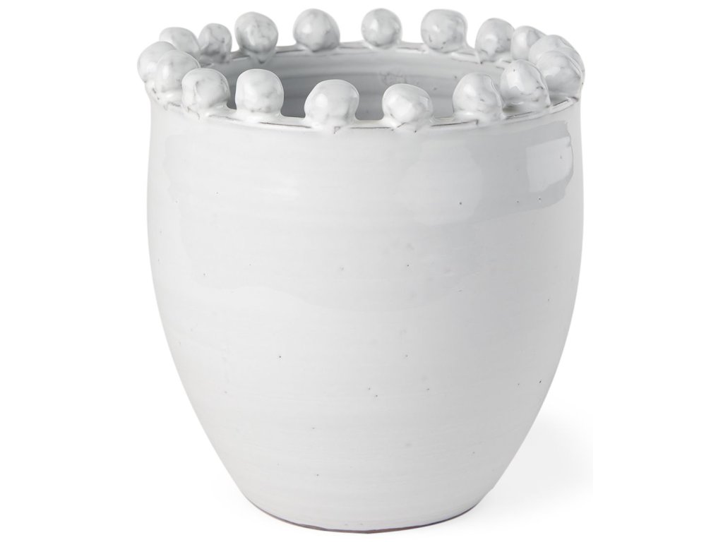 Small Off-White Glazed Vase - main image