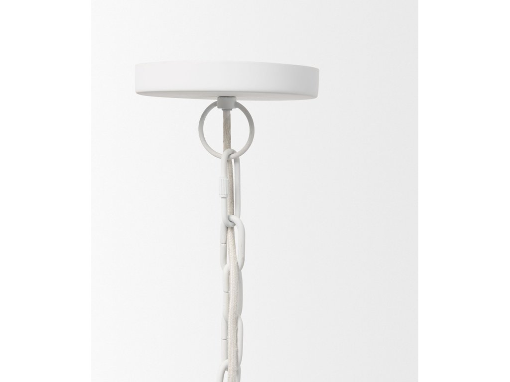 24" Round White Dome Pendant Light - image 2