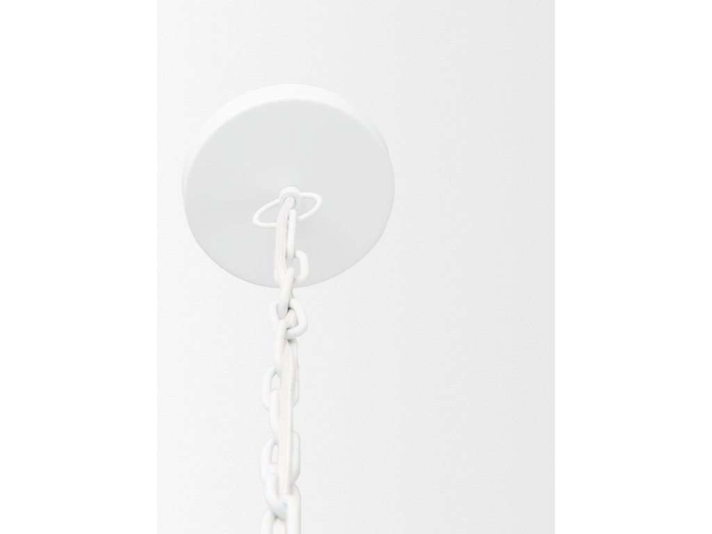 24" Round White Dome Pendant Light - image 3