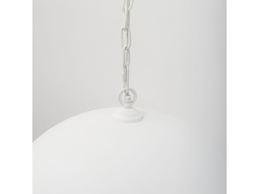 24" Round White Dome Pendant Light - image 4
