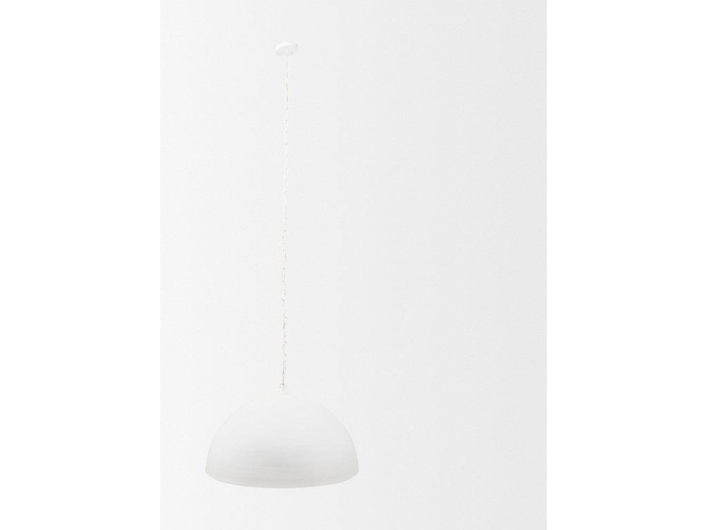 36" Round White Dome Pendant Light - image 2