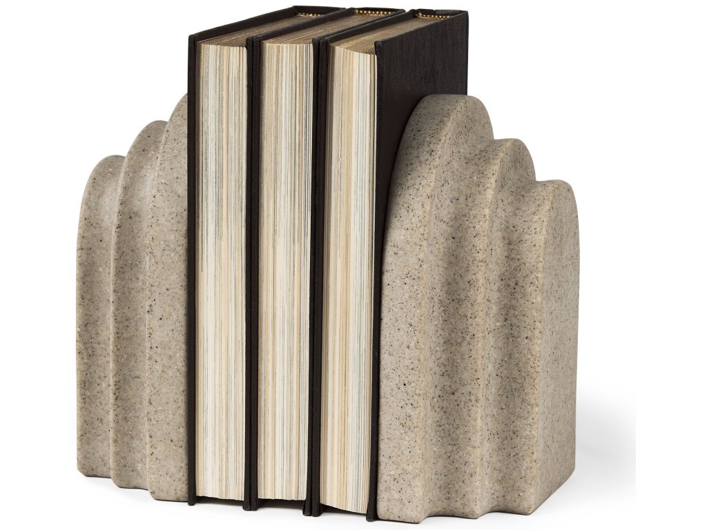 Sandstone Resin Arc Book End Set - main image