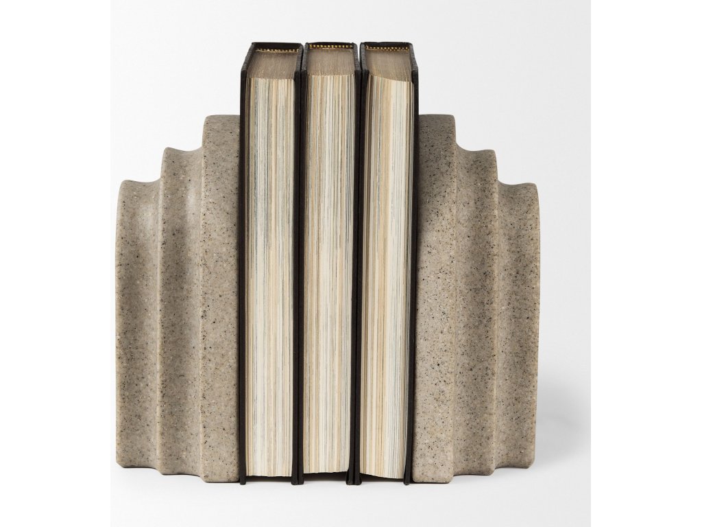 Sandstone Resin Arc Book End Set - image 4