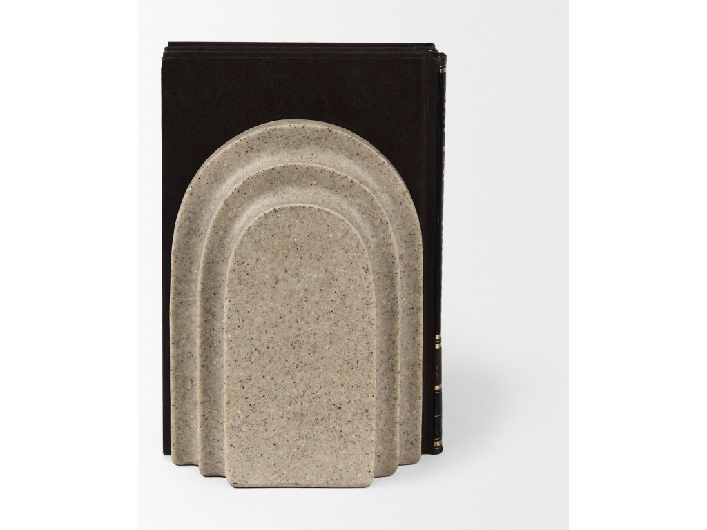 Sandstone Resin Arc Book End Set - image 5