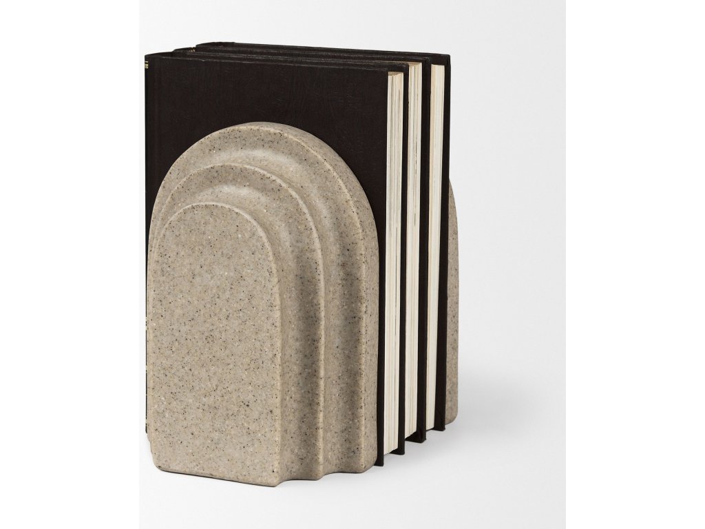 Sandstone Resin Arc Book End Set - image 6