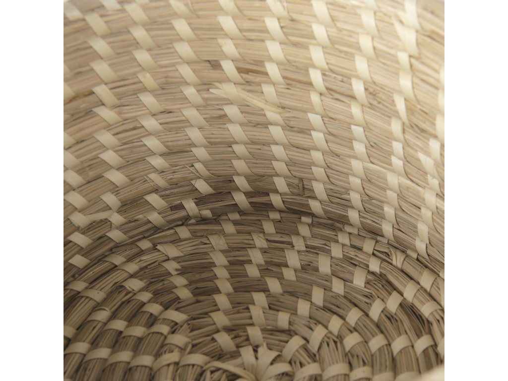 Set of 3 Nesting Seagrass & Palm Leaf Boxes With Lids - image 7