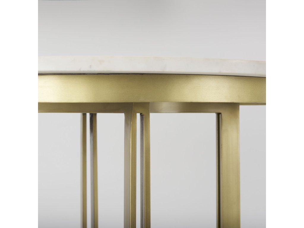 Marble & Gold Metal Bistro Table - image 7